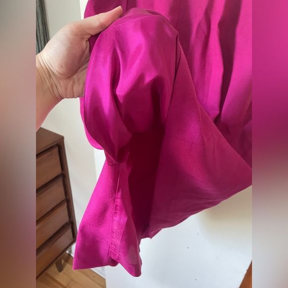 Vintage Fuchsia Pure Virgin Wool Skirt - Picture 3 of 7